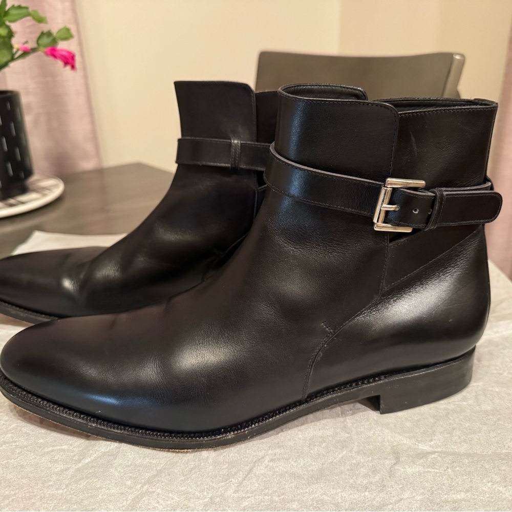 Casa Fagliano designer Black Leather Men's Boots